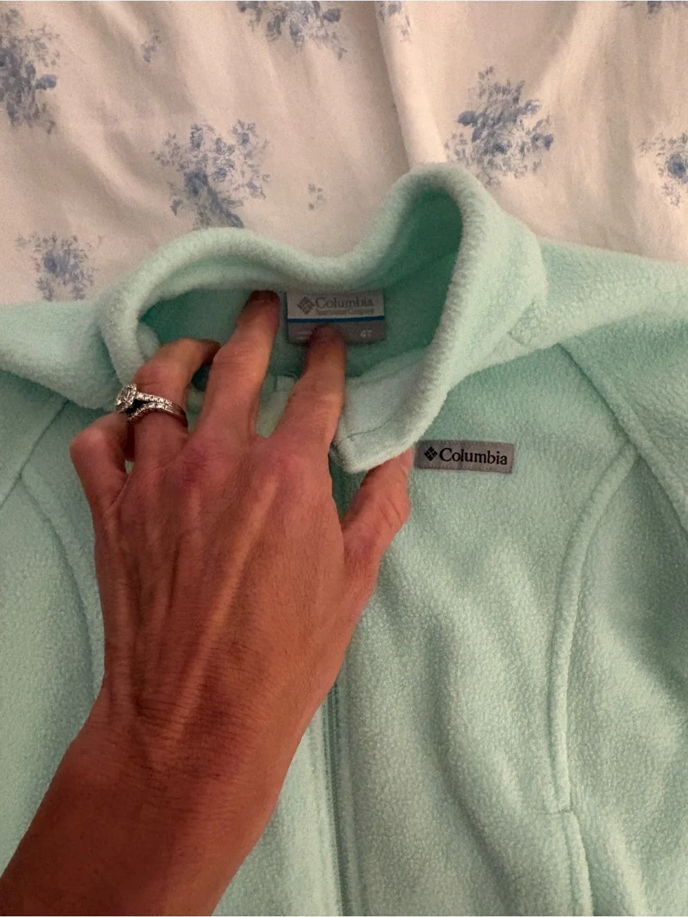 Columbia Light Mint Green Fleece Jacket for Kids